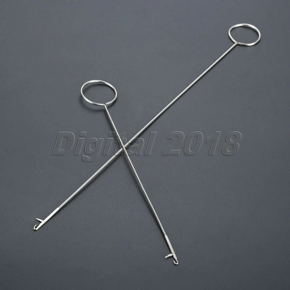 1Set(2Pcs) Practical Tool Sewing Loop Turner Hoop Steel For Home Craft Sewing - Image 1 of 4