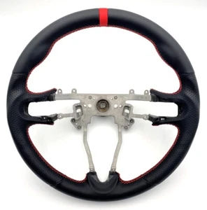 REVESOL Black Sports Steering Wheel Red Strip for 2009-2014 Honda Fit GE/Insight - Picture 1 of 3