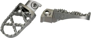 Silver 1/2" Rear Offset Pro Footpegs Moose NRBMW-B - Picture 1 of 1