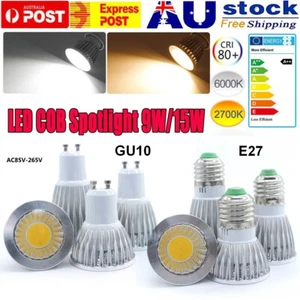 4/8/12PCS E27 GU10 LED Bright Globe Bulbs Light Lamp 9W 15W Downlight Spotlights - Picture 1 of 27