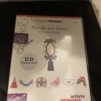 Studio Bernina CD VERSION embroidery designs Tassels and Trims Meyer NEW rom - Image 1 of 4