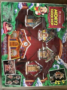 Mr Christmas Mickey's Clock Shop Vintage 1993 Musical Animado Decoración 21 Villancicos - Imagen 1 de 24