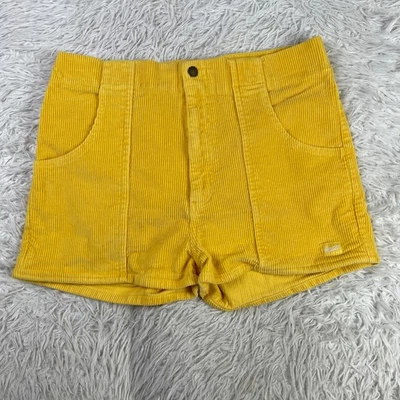 Pantalones Cortos Hammies Mujer 36 Amarillo Pana Elastizados Patín Surf Cintura Elástica Informal Foto 1 de 4