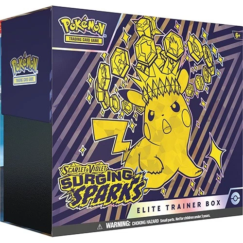Pokemon Cards - S&V: Surging Sparks - ELITE TRAINER BOX (9 Packs, 65 Sleeves+) - Image 1 of 1
