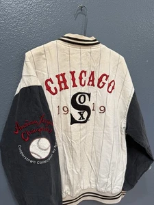 Vintage 90’s Mirage MLB Chicago White Sox Cotton Reversible Bomber  Jacket Large - Picture 1 of 10