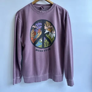 Sudadera Pullover Moab Utah Púrpura Arcos Paz Estampado Gráfico Para Mujer L Gorp - Imagen 1 de 15