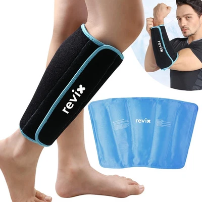 Shin Ice Pack Reusable Leg Ice Pack Wrap Cold Therapy Compression Sleeve for ... - Image 1 of 4
