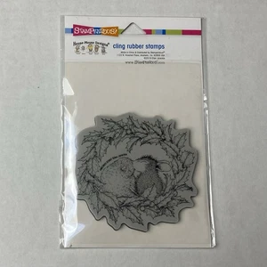 Stampendous House Mouse Designs Sello Adhesivo HMCW03 Corona Beso Navidad Nuevo - Imagen 1 de 2
