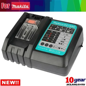 Charger Genuine For Makita BL1860 BL1830 DC18RC 14.4V 18V Li-Ion Rapid Battery - Picture 1 of 10