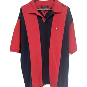 Vintage Tommy Hilfiger Vertical Striped Preppy Golf Retro Rugby Polo Shirt Sz XL - Bild 1 von 6