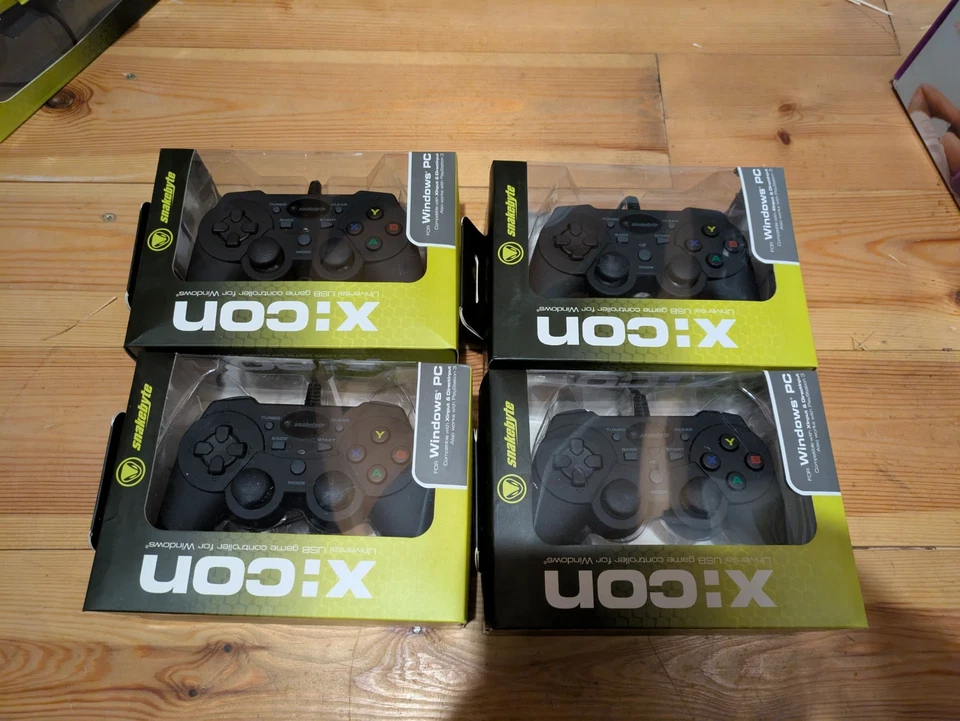4 Stück snakebyte PC USB Controller Gamepad DirectInput & Xinput - Bild 1 von 1