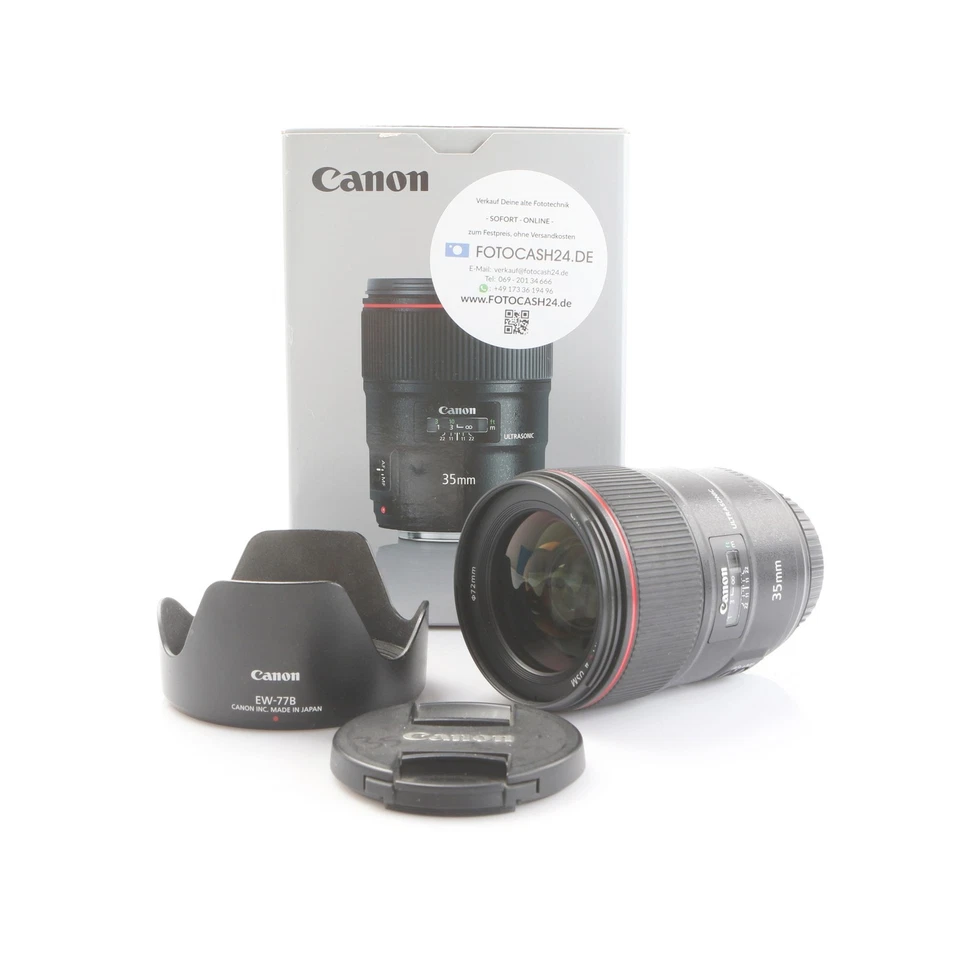 Canon EF 1,4/35 L USM II + TOP (280936) - Bild 1 von 4