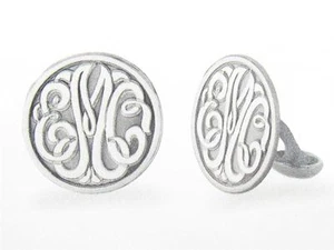 Pedido especial 3 letras inicial diseño monograma gemelos corte láser regalo nupcial - Imagen 1 de 1