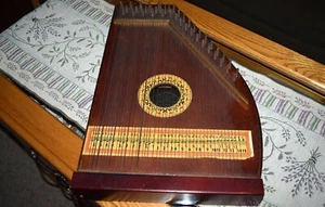 Vintage Auto Harp Zither By Oscar Schmidt 45 Strings Musical Instrument #5050 - Picture 1 of 9