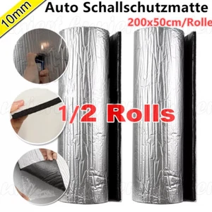 2/1 Rolle 2m Auto Isolierung Dämmmatte Selbstklebend Dämmung Motorraum Dämmmatte - Bild 1 von 12