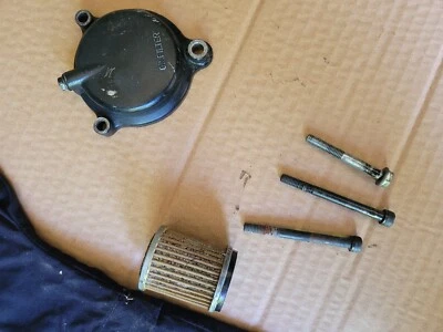 1986 Yamaha TT350 OEM Oil Filter Cover - Image 1 of 2
