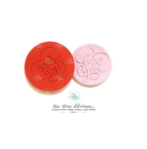 TIMBRI INSIDE OUT Embossing Out LOVE YOU San Valentino - Picture 1 of 1