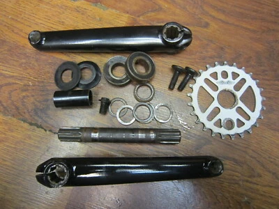 JUEGO DE BIELAS Y PEDALIER VINTAGE BMX GT 175L 25T Foto 1 de 4