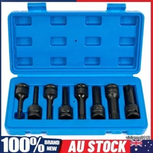 8pcs T30 T40 T45 T50 T55 T60 T70 T80 1/2" Impact Hex Socket Drive Bit Metric Set - Picture 1 of 11