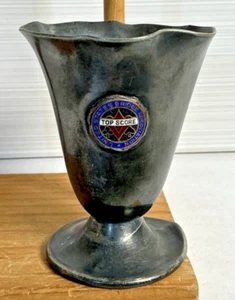 "Placa de plata trofeo vintage de 3"" X 2,5" de la Asociación de Puentes de los Estados Unidos con puntaje superior" - Imagen 1 de 9