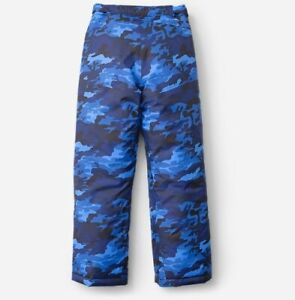 NEW! Eddie Bauer - Kids' Blue Camo Snow Pants - Free shipping!