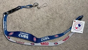 PSG MLB 17" Officially Licensed Lanyard Clip Keychain Blue NWT Chicago Cubs - Picture 1 of 4