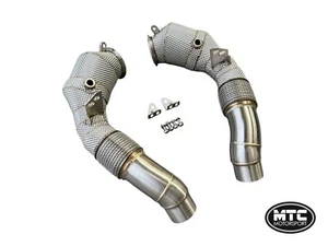 BMW F10 M5 F11 M6 DOWNPIPES MIT 200 ZELLEN SPORTKATZEN & HITZESCHILD 2011-2016 - Bild 1 von 5