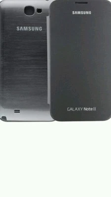 Совершенно новый подлинный Samsung Galaxy Note 2 откидной чехол - серебро (EFC-1J9FSEGSTD) $40 - Изображение 1 из 4