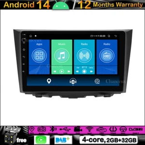 9"Android 14 Head Unit GPS SATNavi DAB Carplay BT Radio For Suzuki Kizashi 09-15 - Afbeelding 1 van 12