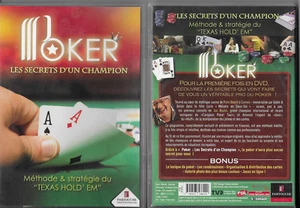 DVD - POKER : LES SECRETS D' UN CHAMPION - TEXAS HOLD' EM : STRATEGIE CARTES JEU - Picture 1 of 2