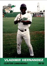 2002 Clinton Lumberkings Grandstand #40 Vladimir Hernandez McAllen Texas TX Card