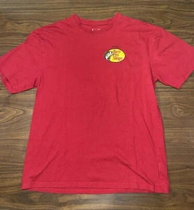 BASS PRO SHOPS - RED COTTON T-SHIRT WITH LOGOS - SIZE LARGE - Picture 1 of 6