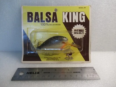 RARE Vintage Strike King Charles Spence BALSA KING WOOD Lure NEW OLD STOCK  C - Image 1 of 4