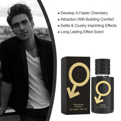 NEW Pheromone Perfume Spray Aphrodisiac Golden Her Women For Men Attract D9T2 - Image 1 of 4