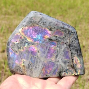 Gemas de reparación de Reiki de cristal de cuarzo con muestra mineral de labradorita natural superior de 794 g - Imagen 1 de 15