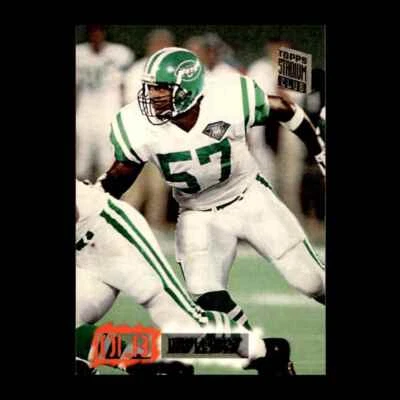 Mo Lewis 1995 Stadium Club New York Jets #555 R329C 49 - Image 1 of 2