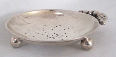 Plato cuenco plata 800 vintage patrón espiral mango desplazamiento 43 g gramos Foto 1 de 4