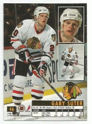 GARY SUTER 1994-95 FLEER ULTRA CARD NM-MT CONDITION - Image 1 of 2