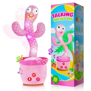 Tanzender sprechender Kaktus Spielzeug für Baby Kleinkind, Lautstärke einstellbar, Nachahmung, Re... - Bild 1 von 7