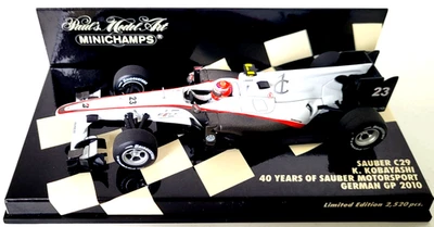 MINICHAMPS  1:43  K. KOBAYASHI  SAUBER C29  40 YEARS OF SAUBER MOTORSPORT  2010 - Bild 1 von 3