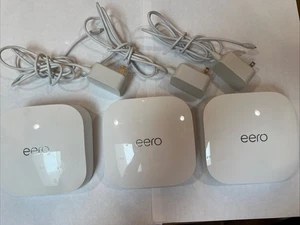 Eero Pro 6E Tri-Band Wi-Fi 6E Router Mesh System - White (3-Pack) - Photo 1/11