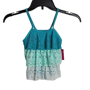 SO Girls Swim Top, 6/6X, Teal/Aqua, NWT - Picture 1 of 4