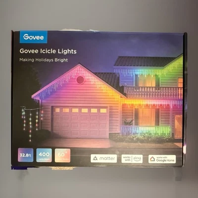 Govee Icicle Lights 32.8ft, H70D1 400 Lamps - Image 1 of 4