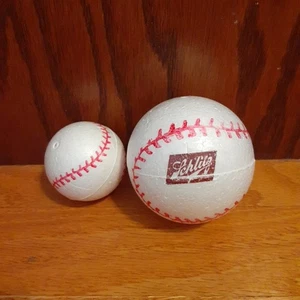 Seltener 1960er Chicago Cubs Styropor Baseball WGN-TV SCHLITZ BIER - Bild 1 von 3