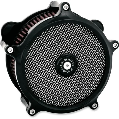 Performance Machine Super Gas Air Cleaner - Black - Throttle By Wire 0206-2150-B - Image 1 of 4