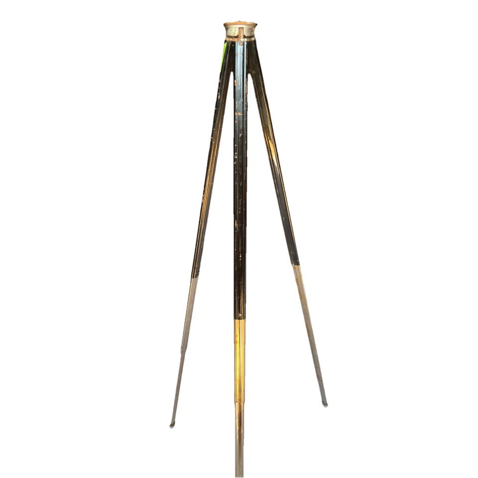 Vintage Bilora Stabilo Telescoping Metal Tripod Black Legs Made in Germany - Image 1 of 4