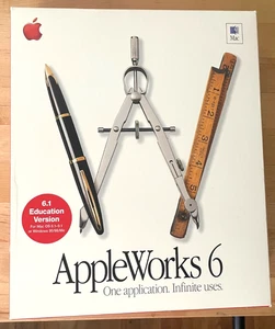 APPLEWORKS 6 6.1 Software Application for Mac OS X - Includes All Paperwork & CD - Picture 1 of 3