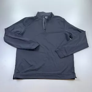 Footjoy 1/4 Zip Pullover Shirt Mens Small Gray Lightweight Stretch Golf Casual - Picture 1 of 7