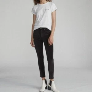 Rag & Bone Negro Terciopelo Pantalones Ajustados Tobillo Alto Mujer Nuevo 32 - Imagen 1 de 7