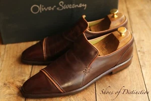 Oliver Sweeney Ravine Brown Leather Loafers Shoes Men's UK 9 US 10 EU 43 - Picture 1 of 11
